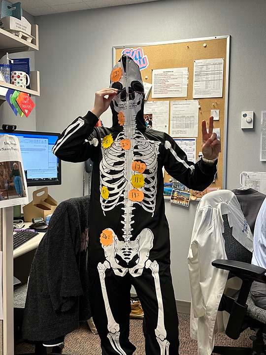 Resident Jessica gave her Annual Talk on Halloween!