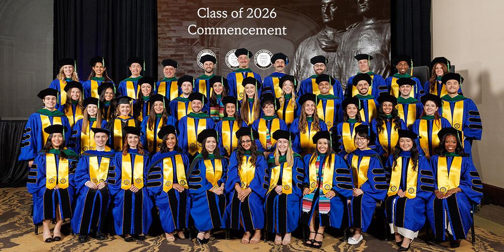 Mayo Clinic graduates take a group picture at 2026 Commencement in Arizona