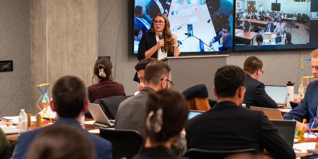 Rena Hale, Ph.D. leads discussion