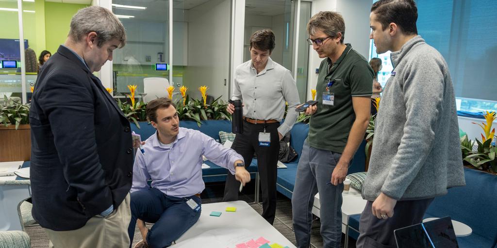 Mayo Clinic residents and fellows in the Clinical Innovation and Entrepreneurship Academy participate in a program day featuring hands-on, experiential learning.