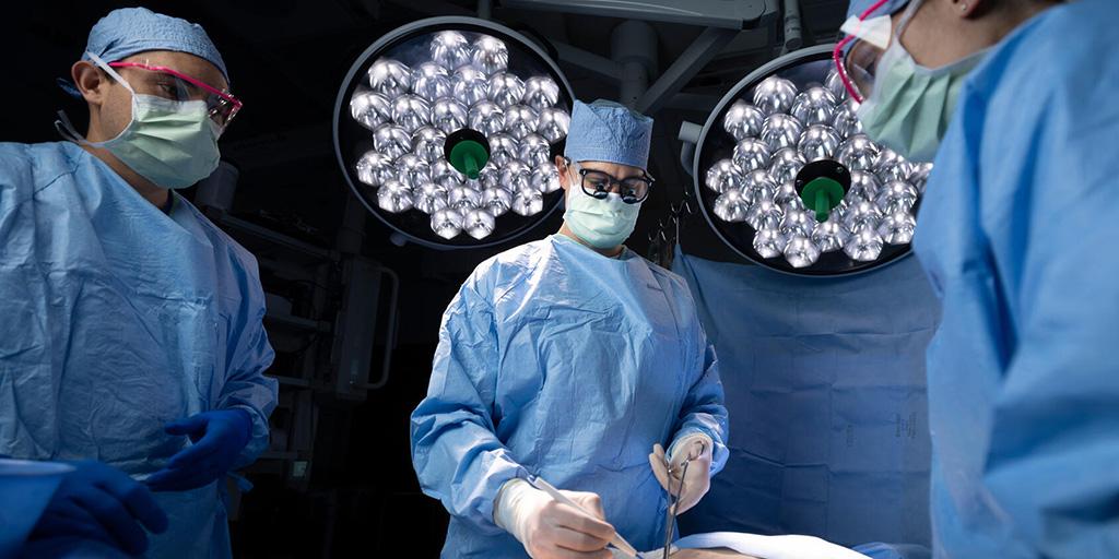 Chief surgery residents in the General Surgery Residency at Mayo Clinic in Florida simulate surgery in the operating room
