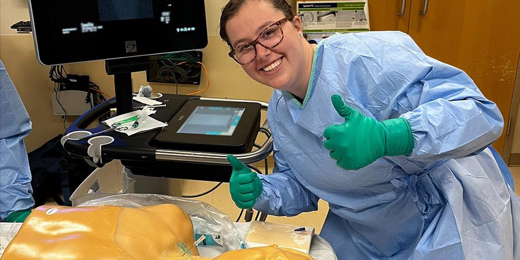 Britney Blacker is among the first group of students to graduate from an innovative physician assistant master's program.