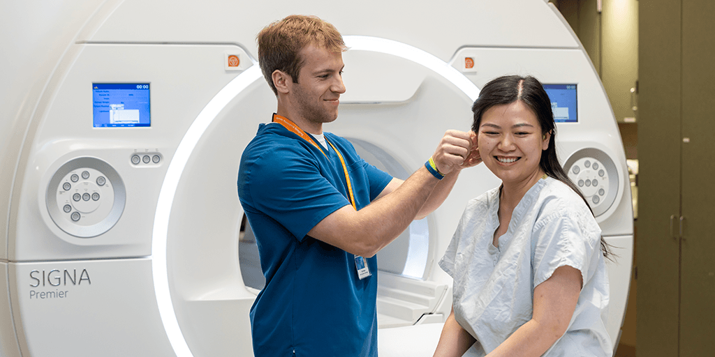 Preparing patient for scanner