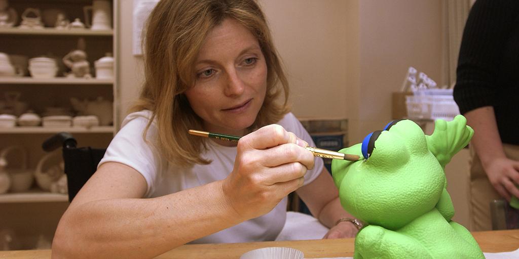 Patient works on a recreational therapy project at Mayo Clinic in Phoenix, Arizona.