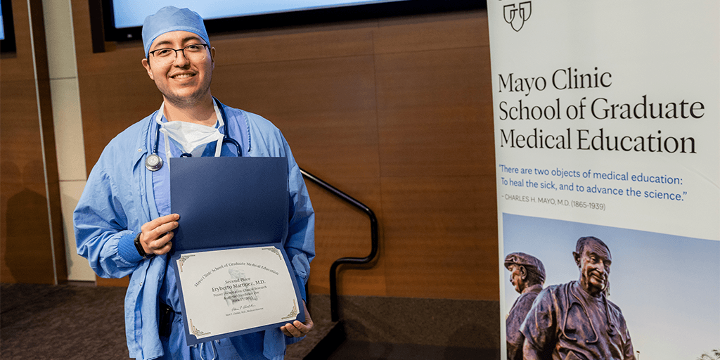 A resident with an award