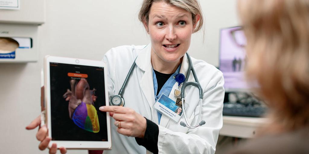 NPPA in Cardiovascular Surgery, showing graphic of heart to patient