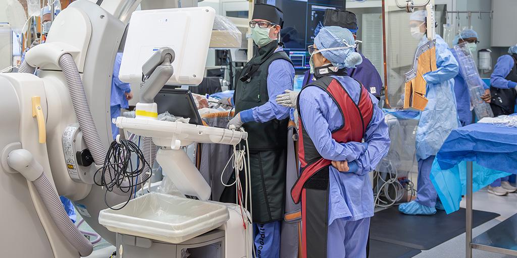 Mayo Clinic fellows in a surgical procedure