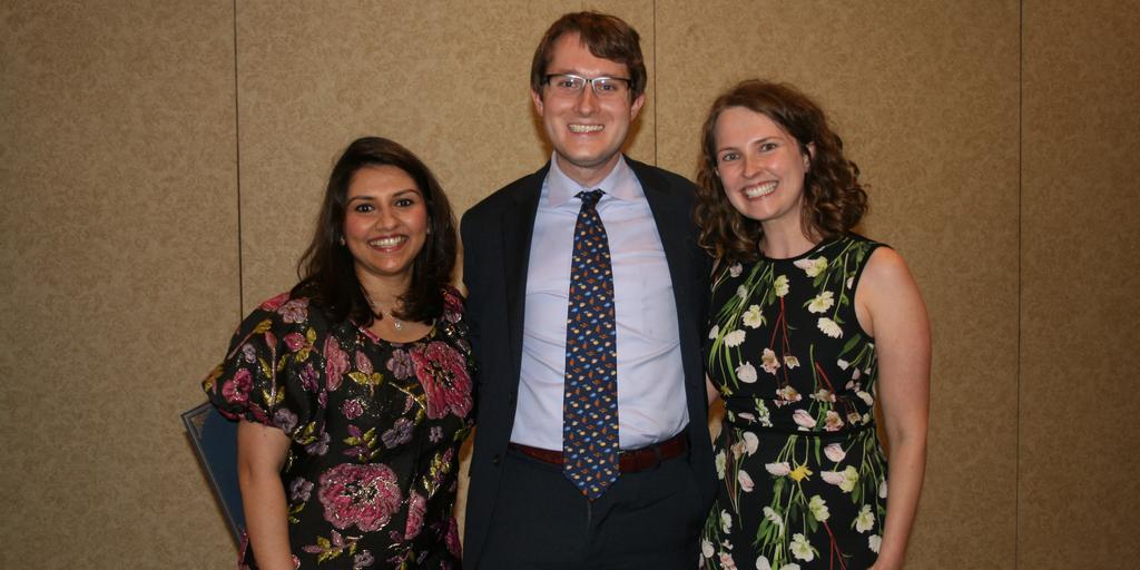 Program director Dr. Julia Shekunov with 2022 graduates, Dr. Mishra Sanksriti and Dr. Keith Miller.