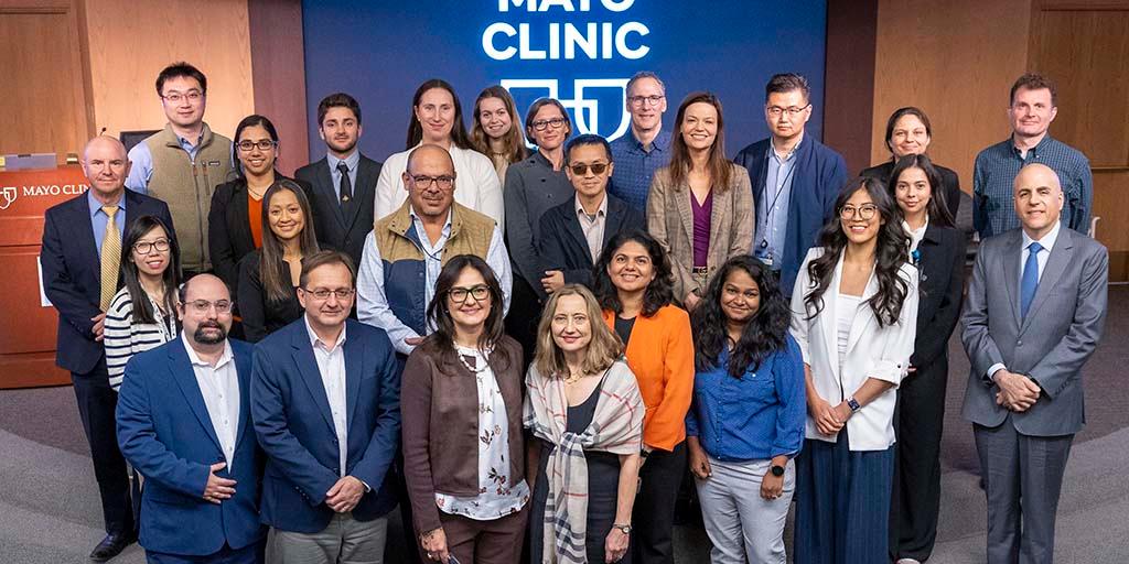 Faculty primarily from MCA Endocrinology and Neurology, along with other specialties pose for a group photo at the 1st Annual Endocrine Research Afternoon held in 2024.