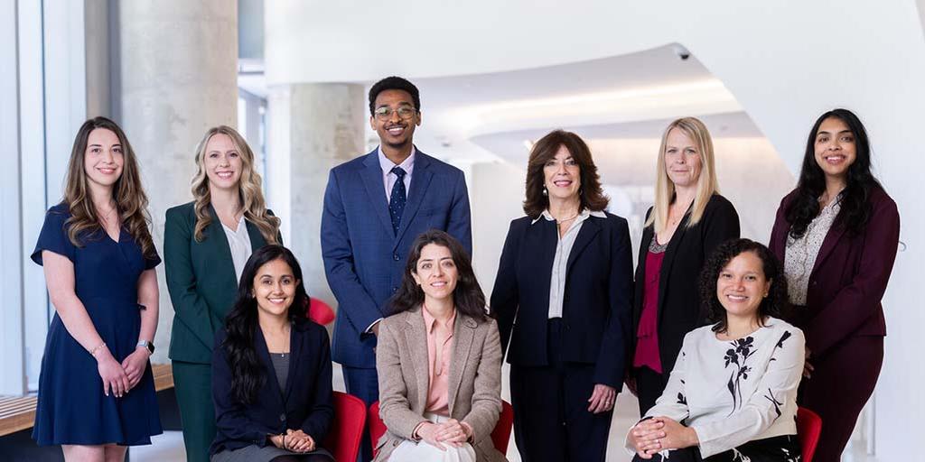 Fellows pose for a group photo.