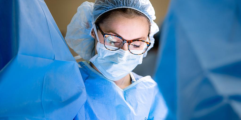 A Female Pelvic Medicine and Reconstructive Surgery fellow trains for surgery.