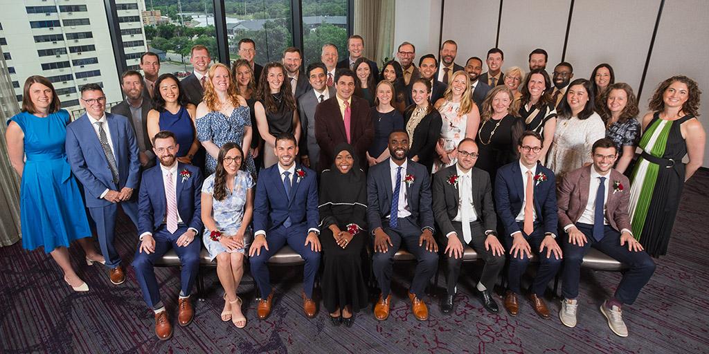 2026 Otolaryngology Head and Neck Surgery graduates pose for a group photo.