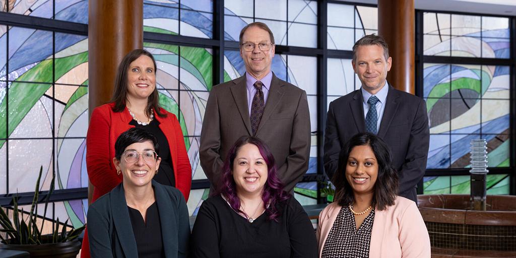 Faculty from Pediatric Infectious Diseases pose for a group photo.