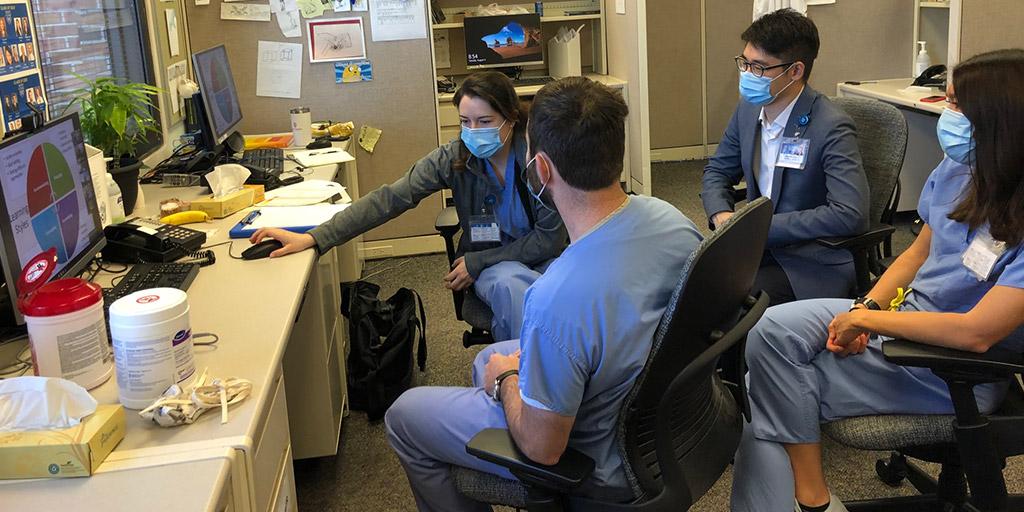 Psychiatry residents during didactics at Mayo Clinic in Rochester, Minnesota.