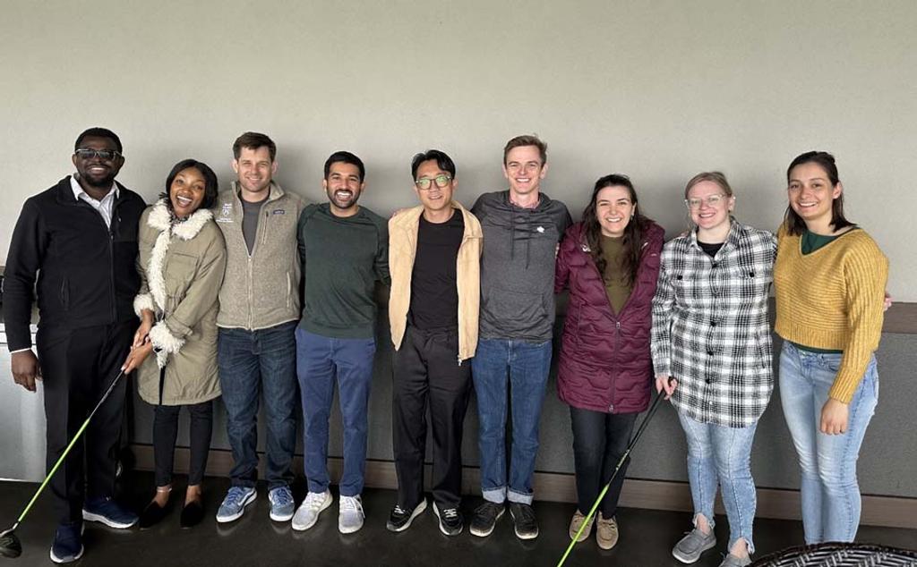 Fellows in the program pose for a group photo.