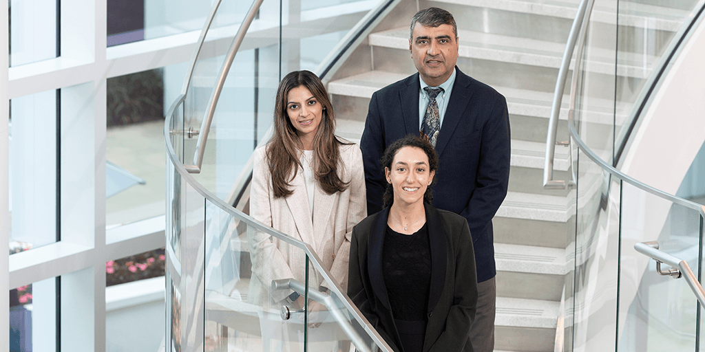 Group of Florida Rheumatology Fellowship fellows on stairs