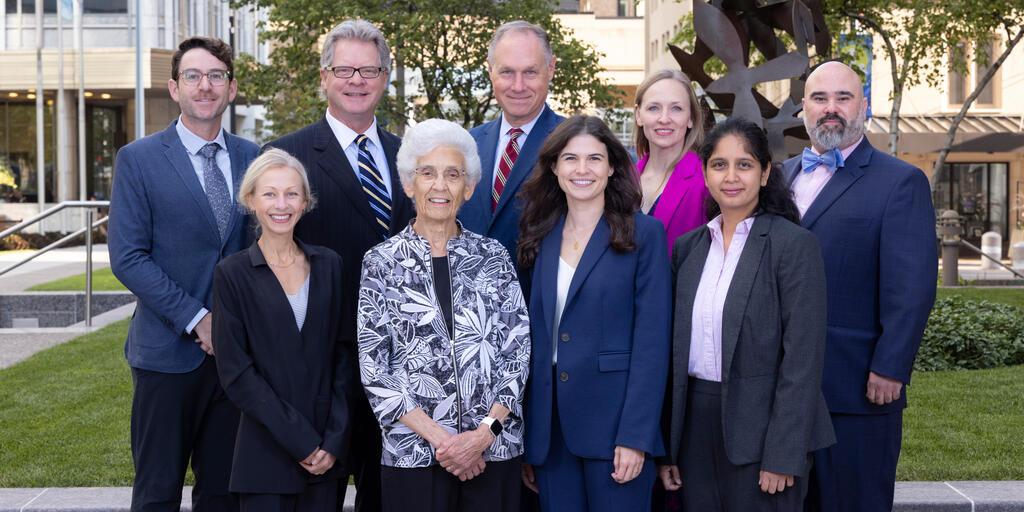Fellows and consultations with Dr. Ray Lee's wife, Betty, and son-in-law, Dr. Mark Meline, after the Annual Ray Lee Lectureship.