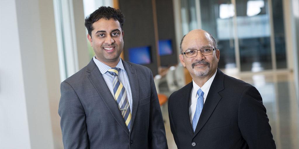 Dr. Broderick with recent graduate, Ram Anil Pathak Assistant Professor of Urology Wake Forest.