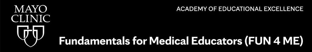 Fundamentals for Medical Education