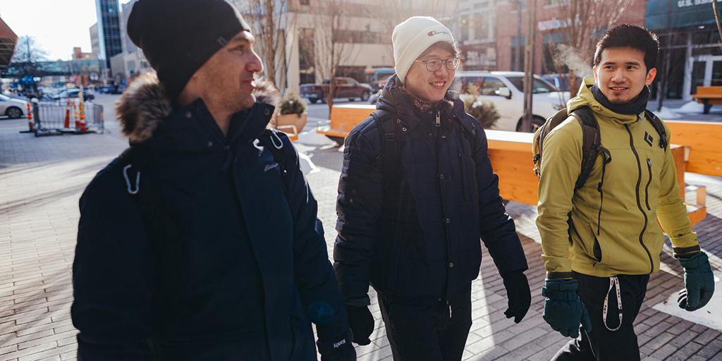 Mayo Medical School students enrolled in the street medicine elective on the streets of downtown Rochester.