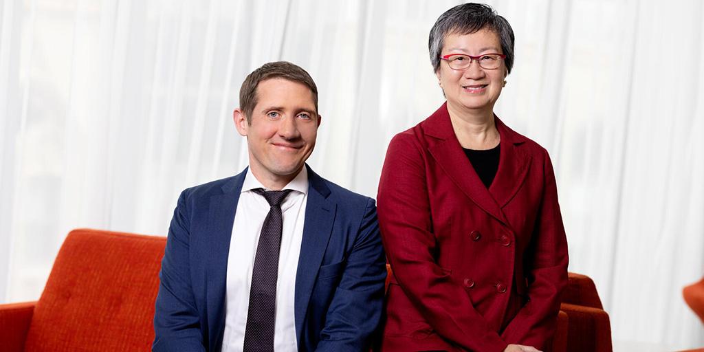 Mark Wieland, M.D., Division Chair of Community Internal Medicine, and Irene Sia, M.D., Consultant for Infectious Diseases, partner on community health initiatives.