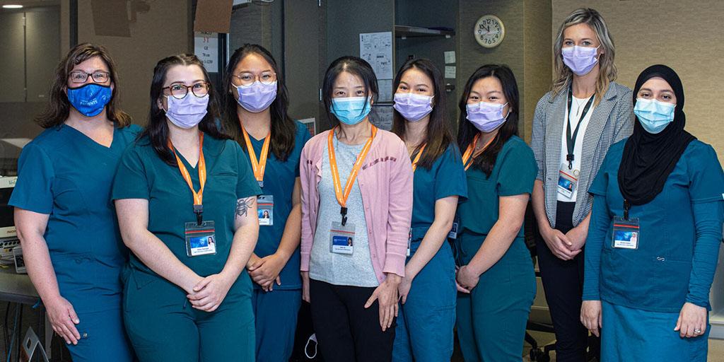 Students and program coordinators in a class photo for the Magnetic Resonance Imaging (MRI) Program, 2021.