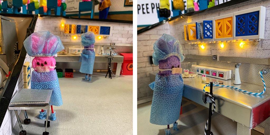 Stephanie Anguiano-Zarate’s Science-Themed Peeps Diorama