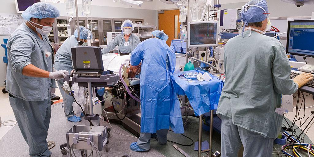 Mayo Clinic surgical technologists preparing for a procedure