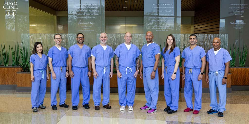 Group photo of Abdominal Transplant faculty