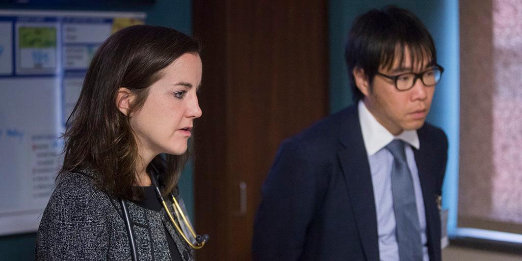 Mayo Clinic cardiology fellow Chi Yui Yung, M.B.B.S., and cardiologist Shannon M. Dunlay, M.D., M.S.