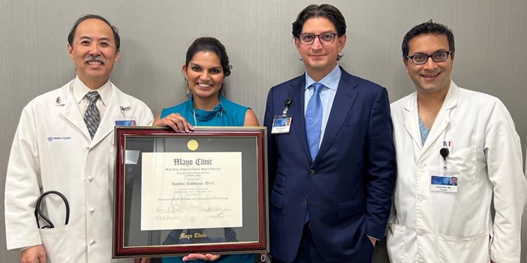 Advanced Heart Failure and Transplant Cardiology Fellowship faculty with 2021-2022 Fellow.