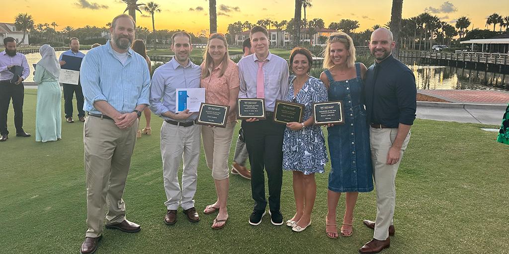 The Cardiothoracic Imaging team was awarded Rotation of the Year for the 2023-2024 academic year. Pictured left-to-right: Andrew Bowman, M.D., Matthew McCann, M.D., Patricia Mergo, M.D., Brent Little, M.D., Isabella Cortopassi, M.D., Elizabeth Johnson, M.D. and Justin Stowell, MD.