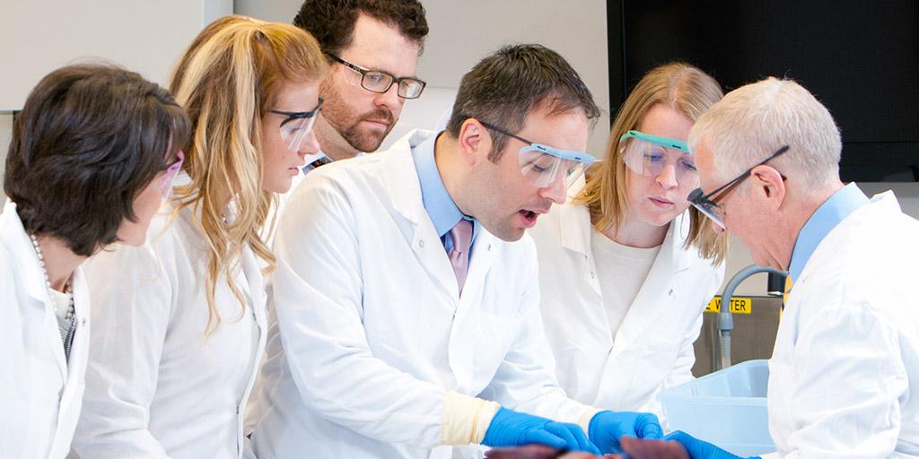 Mayo Clinic cardiovascular pathologists examining a case