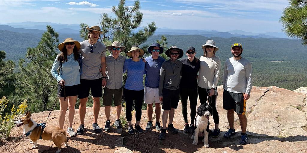Dermatology residents on a hike in Phoenix, Arizona.