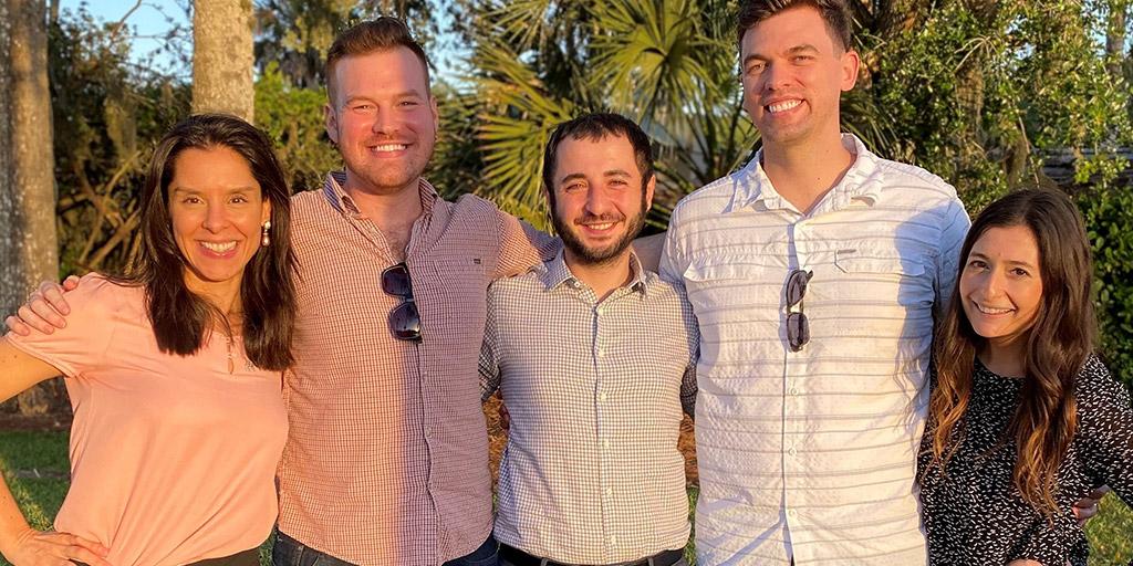 Mayo Clinic Dermatology residents hanging out in Jacksonville, Florida.