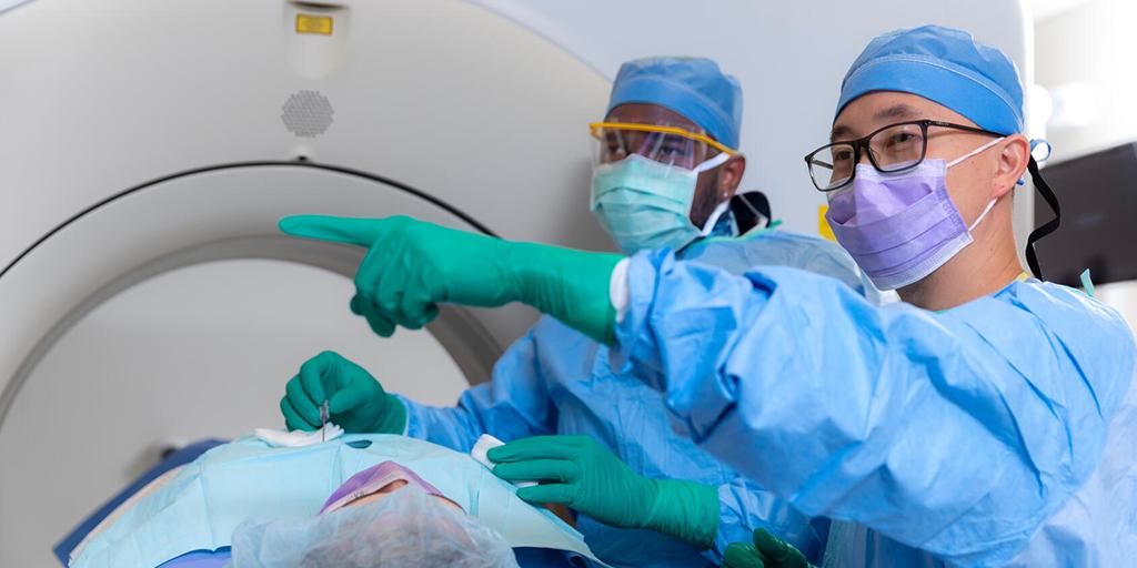 Two members of the Diagnostic Radiology Residency program in Rochester, Minnesota, performed a procedure on a patient.