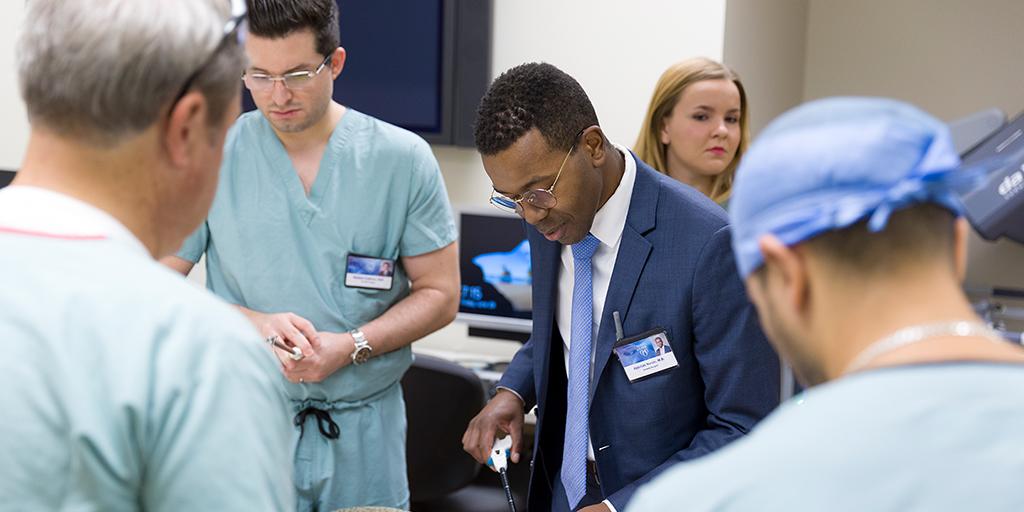 General surgery residents in the operating room.