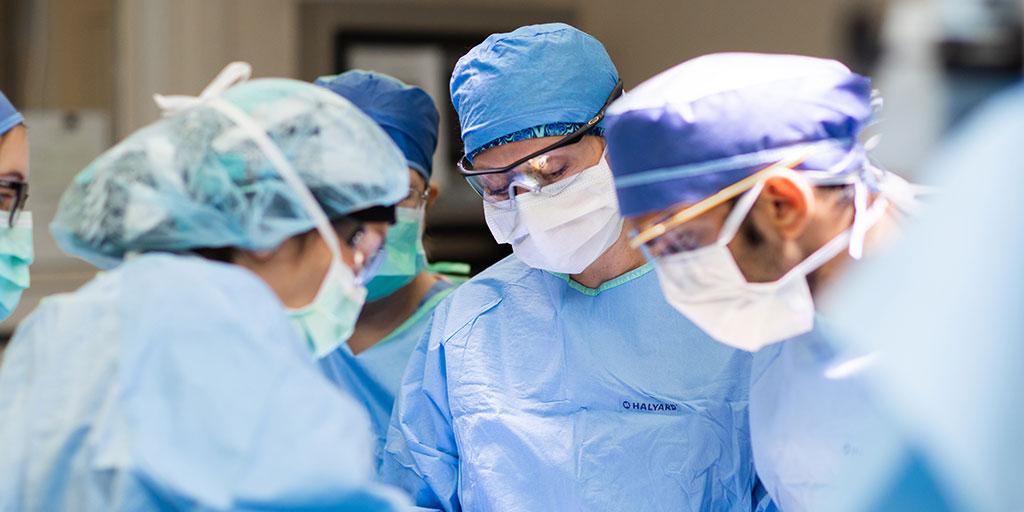 Surgeons in the operating room