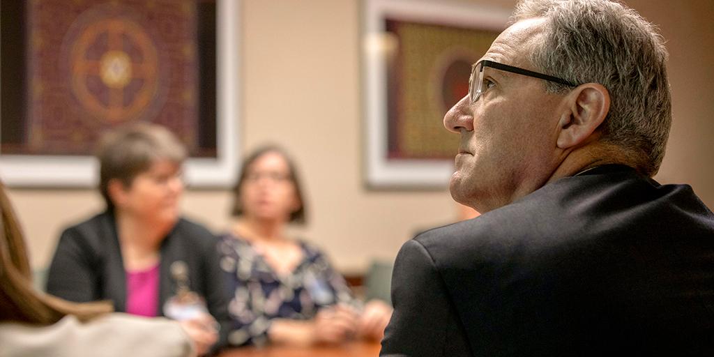 Mayo Clinic hospice and palliative medicine fellows at morning conference