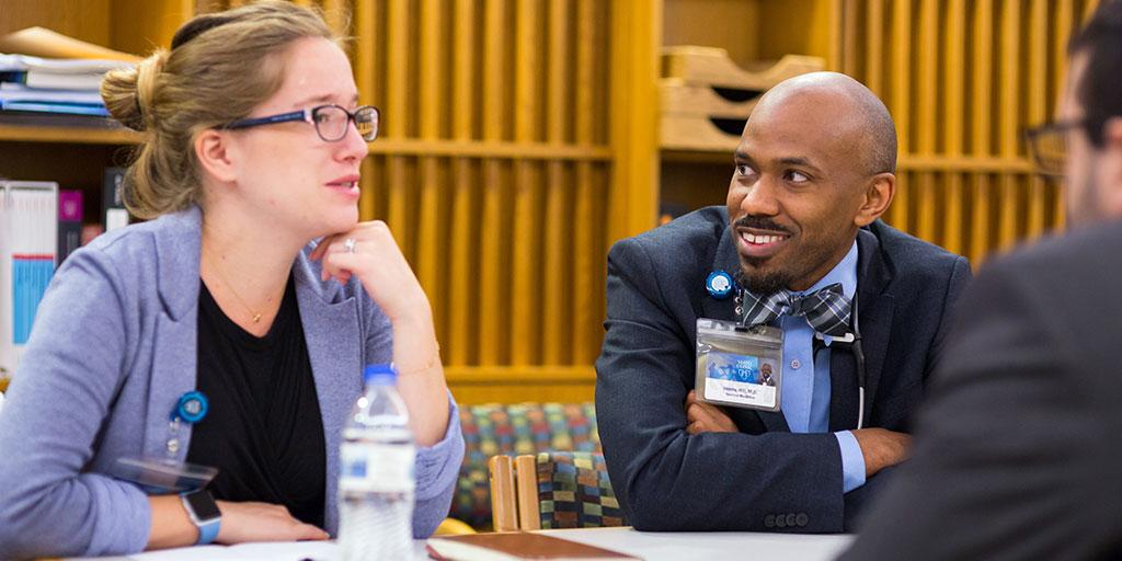 Mayo Clinic internal medicine residents at a morning conference