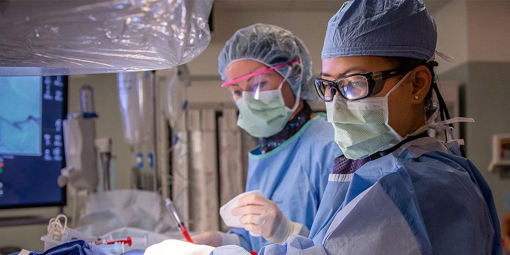 Interventional radiology procedure at Mayo Clinic in Jacksonville, Florida.