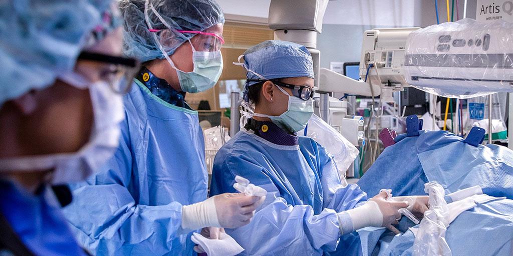 Interventional radiology procedure at Mayo Clinic in Jacksonville, Florida.