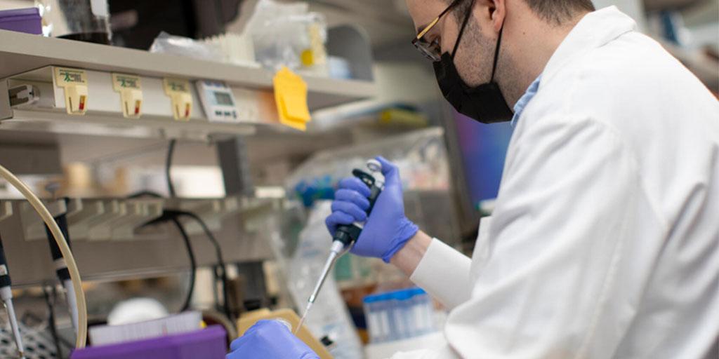 A pulmonary and critical care fellow conducts bench research at Mayo Clinic in Rochester, Minnesota