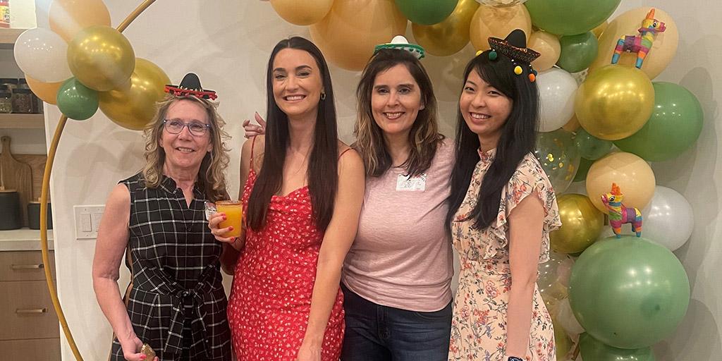 Our fellows are remarkably close to our physicians assistants so they wouldn't miss out on an engagement party!