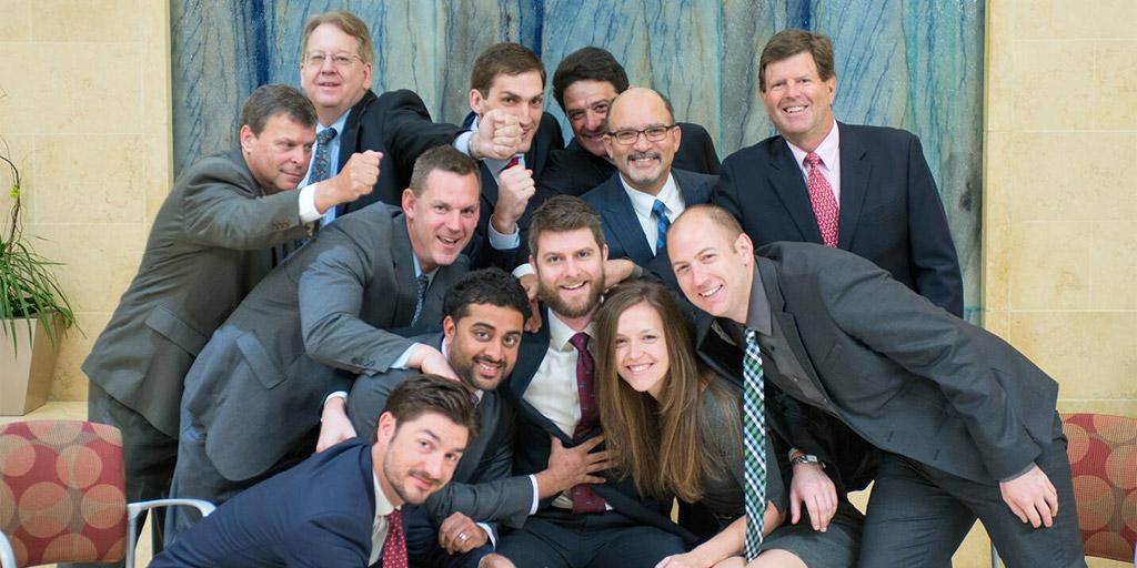 The Urology Residency class of 2020 gather together for a group photo at Mayo Clinic.