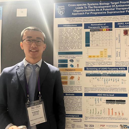 Ph.D. student shares his research poster