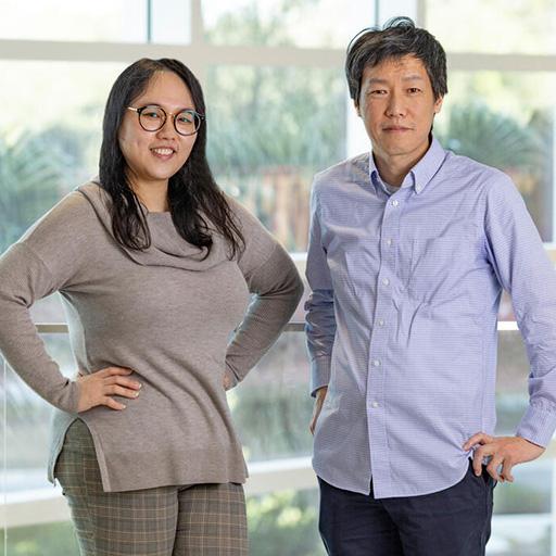Francis Shue with Takahisa Kanekiyo, M.D., Ph.D.