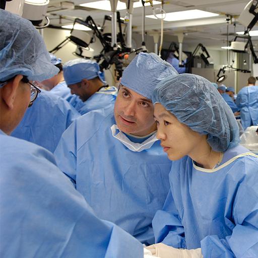 Adult reconstructive surgeons at work