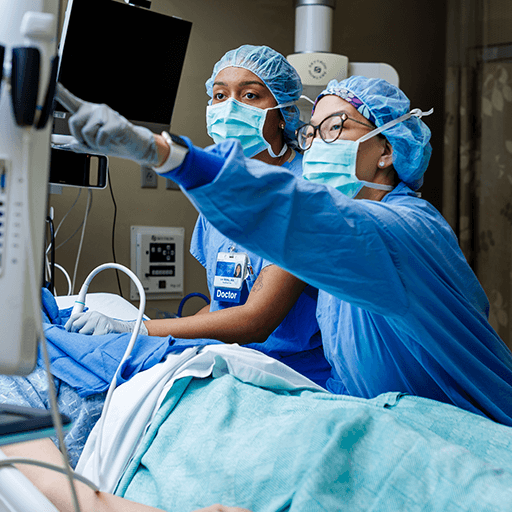 Anesthesiology residents practice ultrasound-guided activities