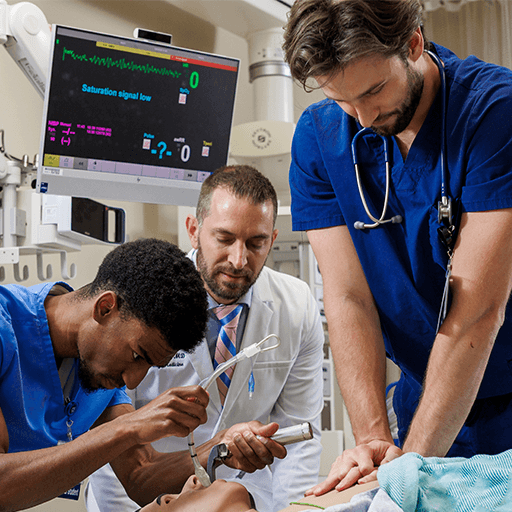 Emergency medicine residents in simulation